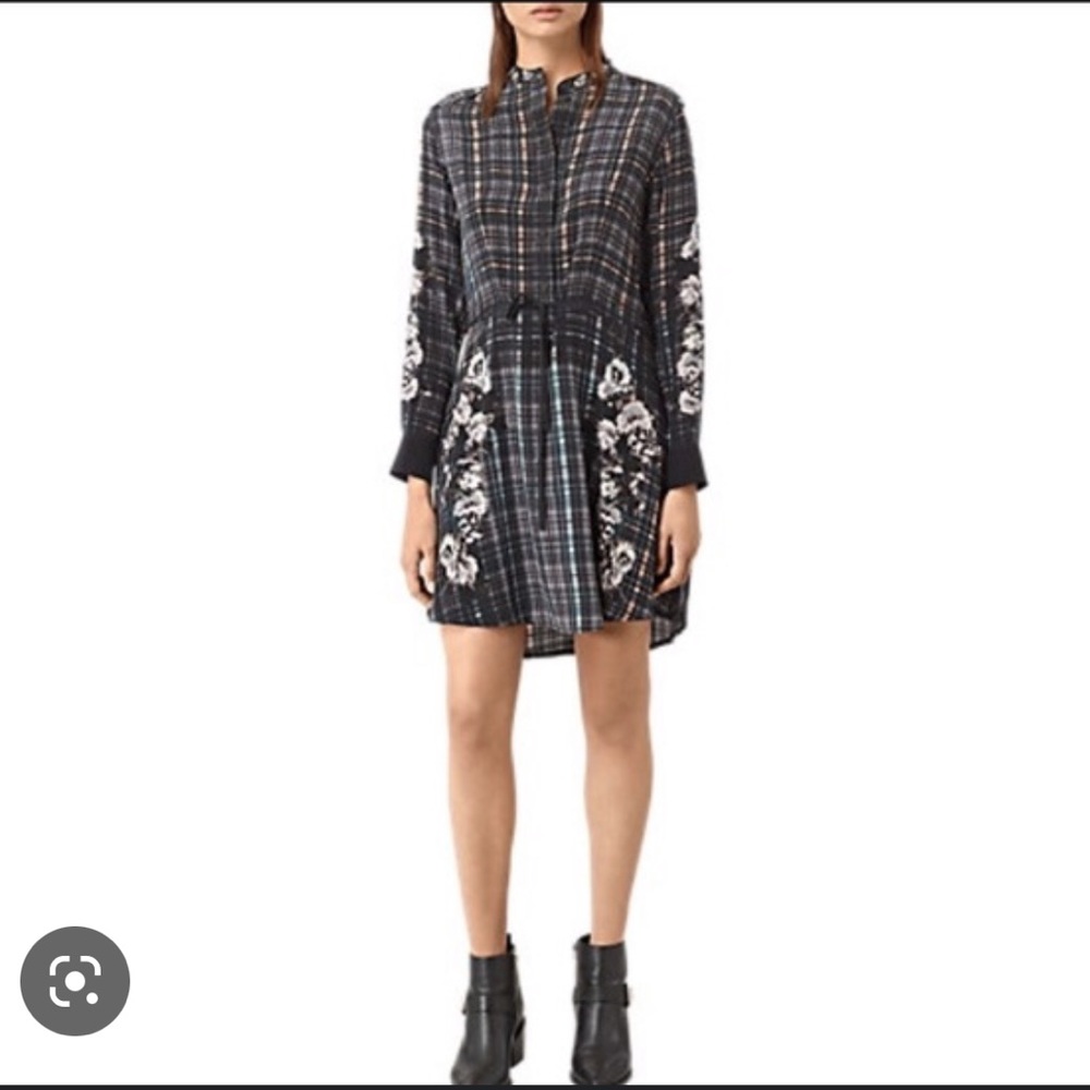 All Saints silk dress